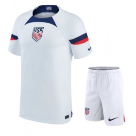 Förenta staterna Hemmakläder Barn VM 2022 Kortärmad (+ Korta byxor)